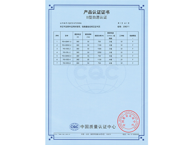 YE4II型自愿认证