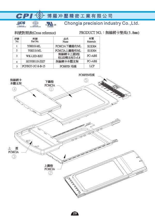 无线网卡垫高5.8mm