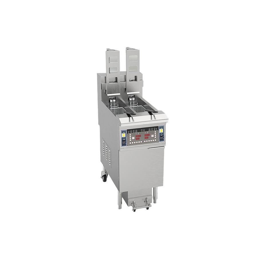 Double cylinder lifting electric fryer OFE-H213