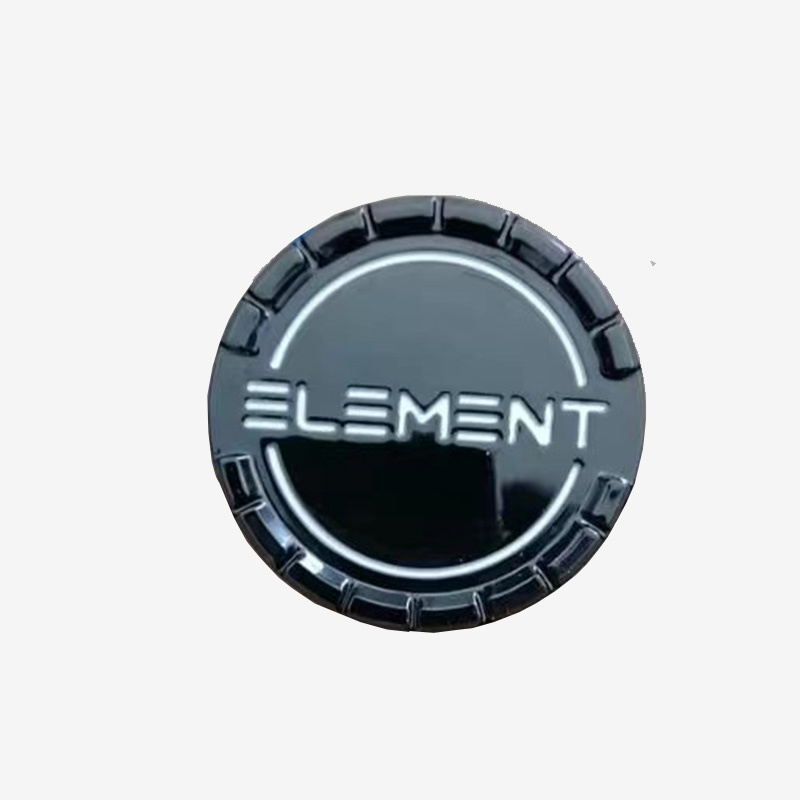 Wheel hub label