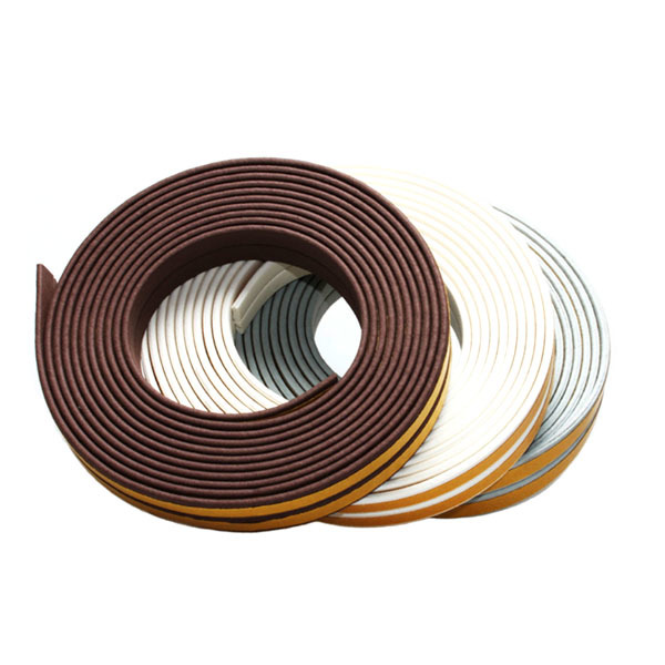 Self-adhesive door window rubber seal strip