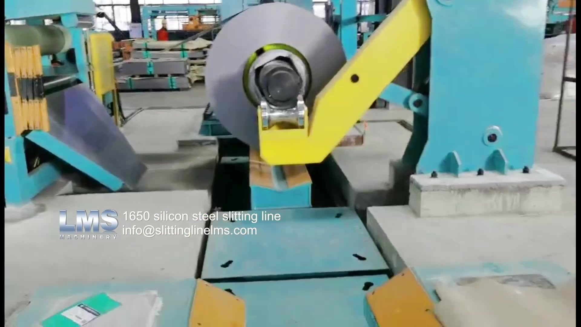 1650 silicon steel slitting line.mp4