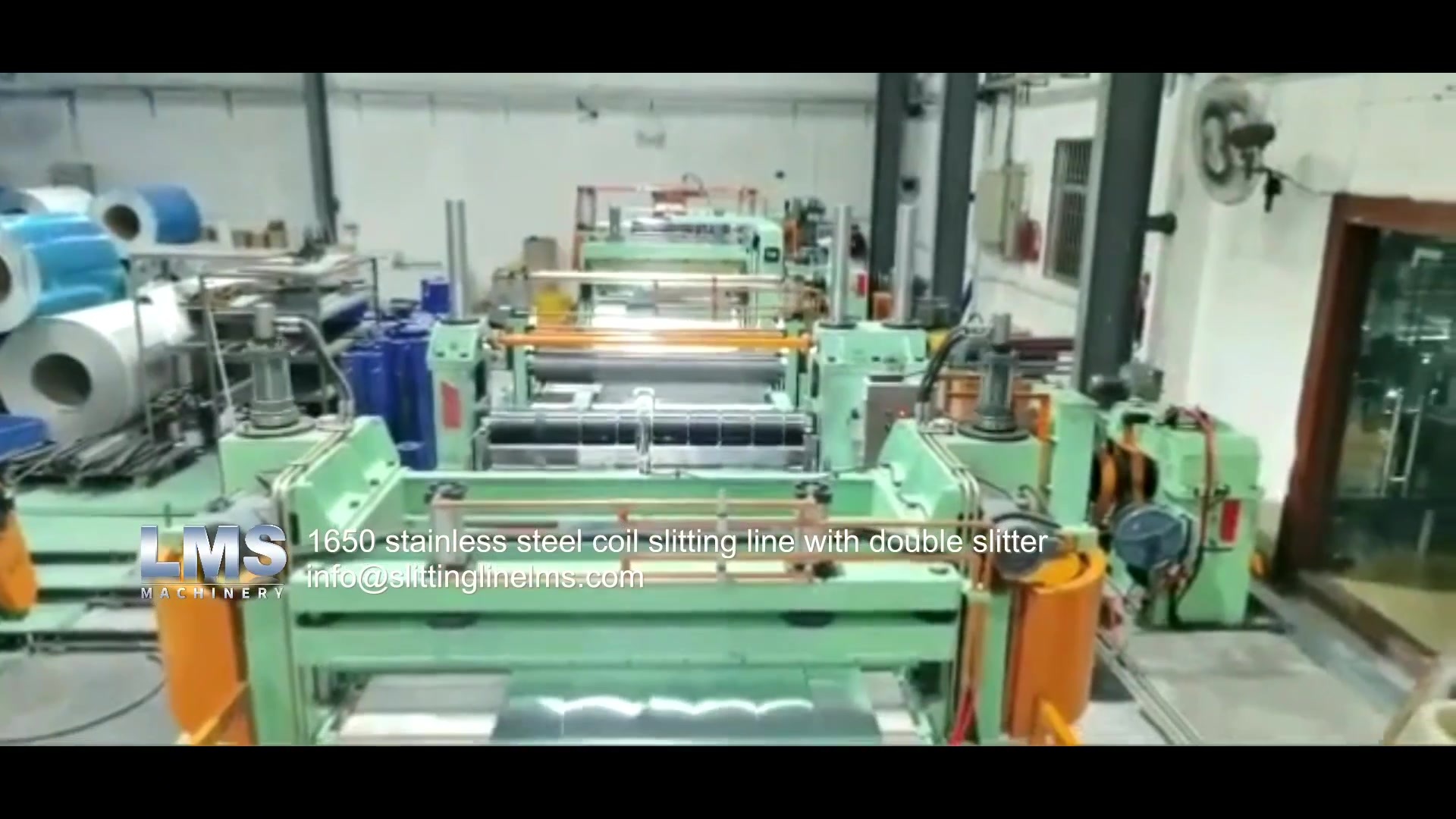 1650 stainless steel coil slitting line with double slitter.mp4