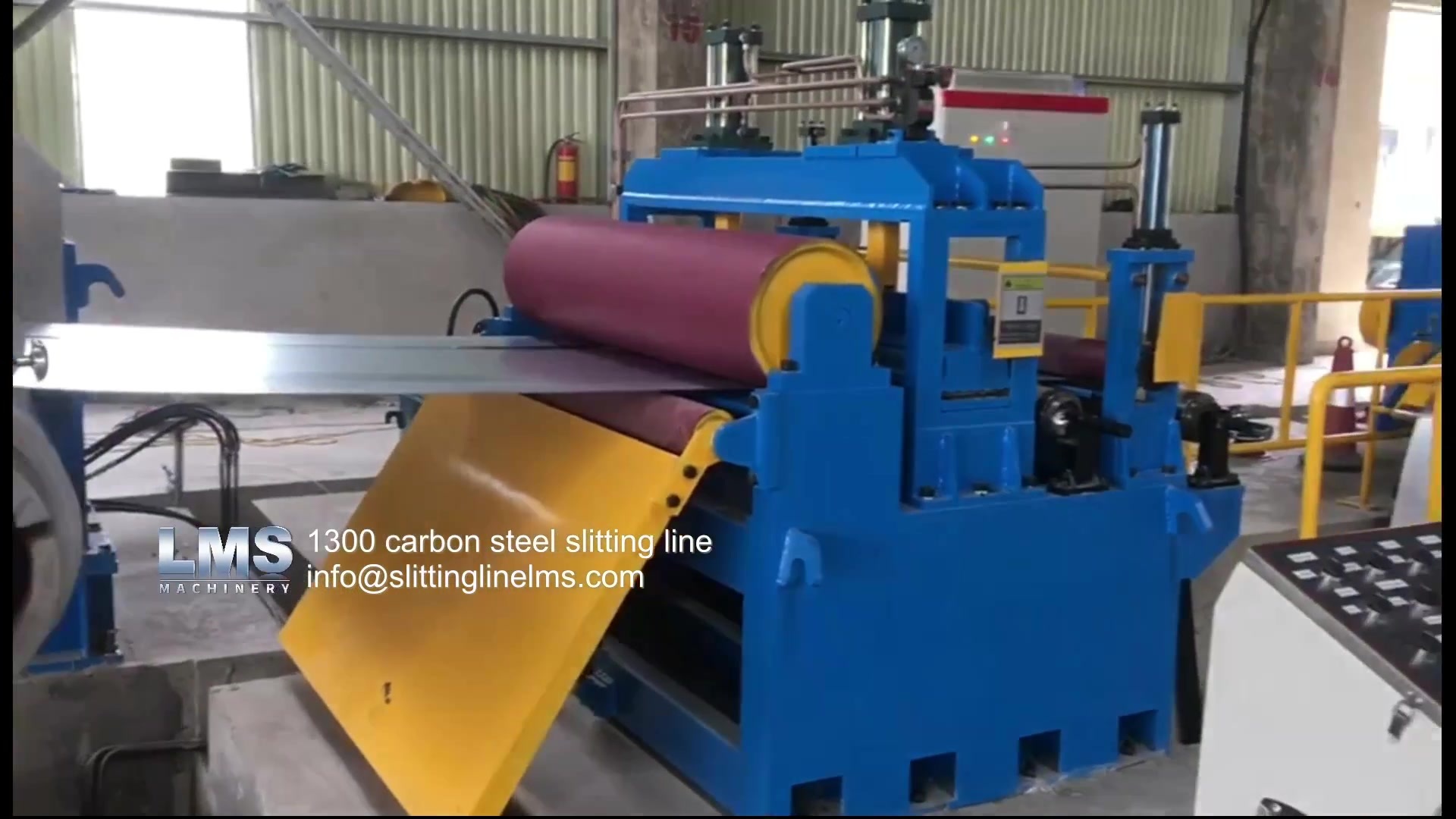 1300 carbon steel slitting line.mp4