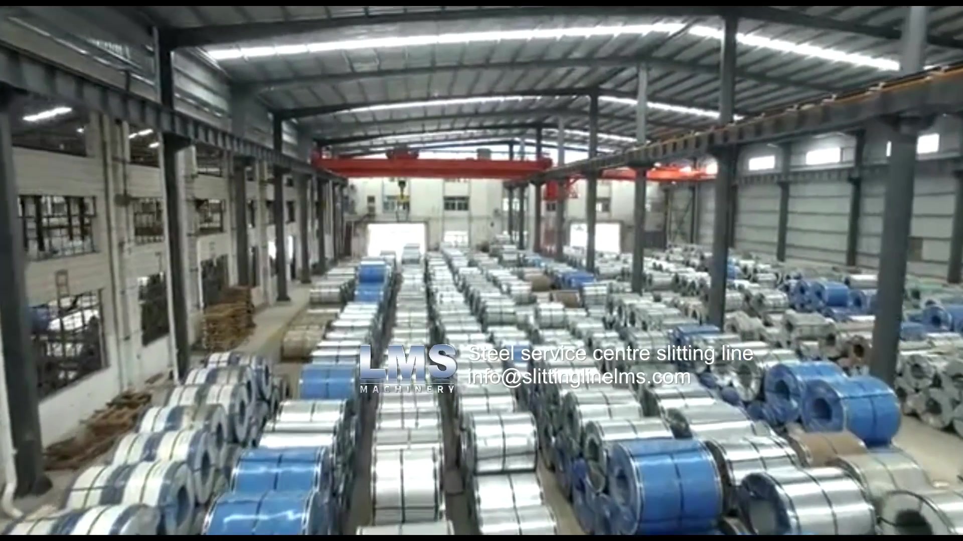 Steel service centre slitting line.mp4