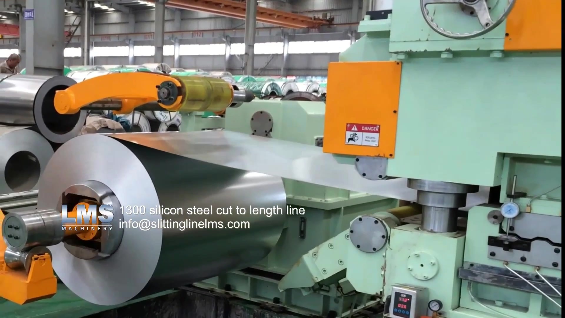 1300 silicon steel cut to length line.mp4