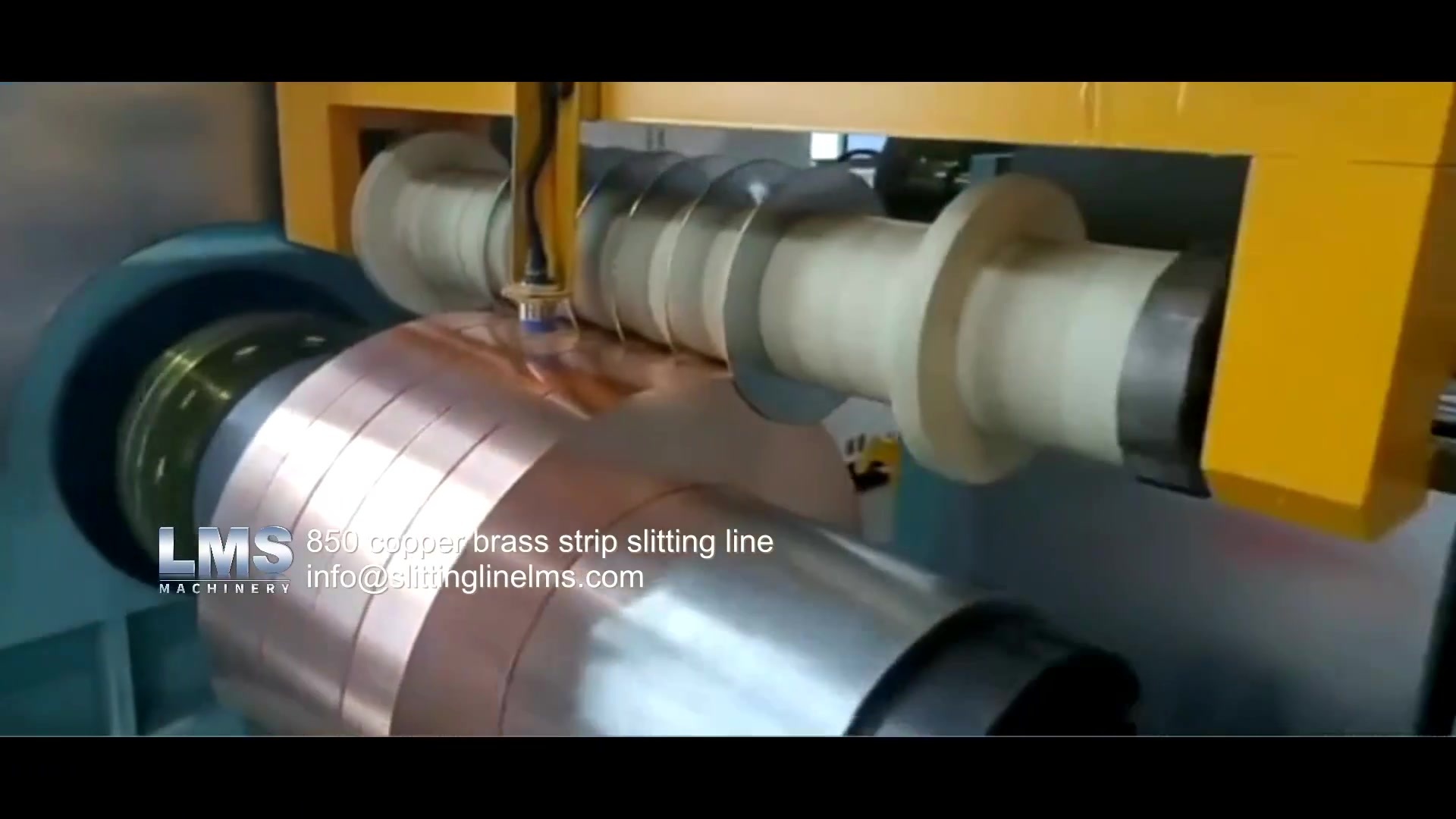 850 copper brass strip slitting line.mp4