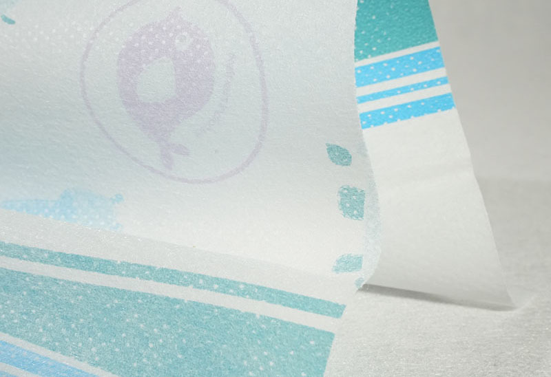 Colored printing protective coating film raw material PE backsheet film for diaper