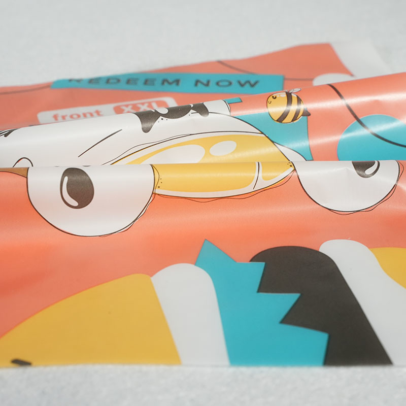 Breathable baby diaper plastic roll PE film raw material with design printing