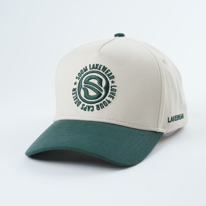 Yukaihe Wholesale Baseball Cap 5 Panel Two-Tone a Frame Structured Cap