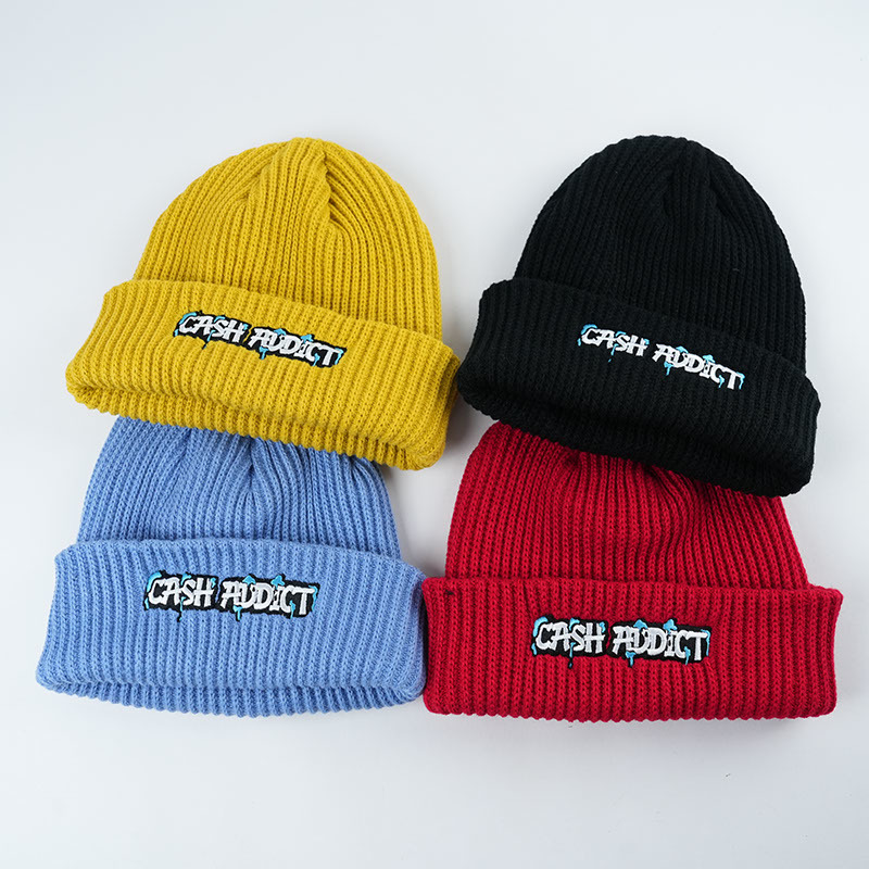 Hot Sale Wholesale Acrylic Winter Beanie With Custom Embroidery logo