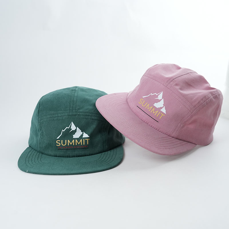 Yukaihe 5-Panel Camping Cap with Custom Patterned Logo Embroidery