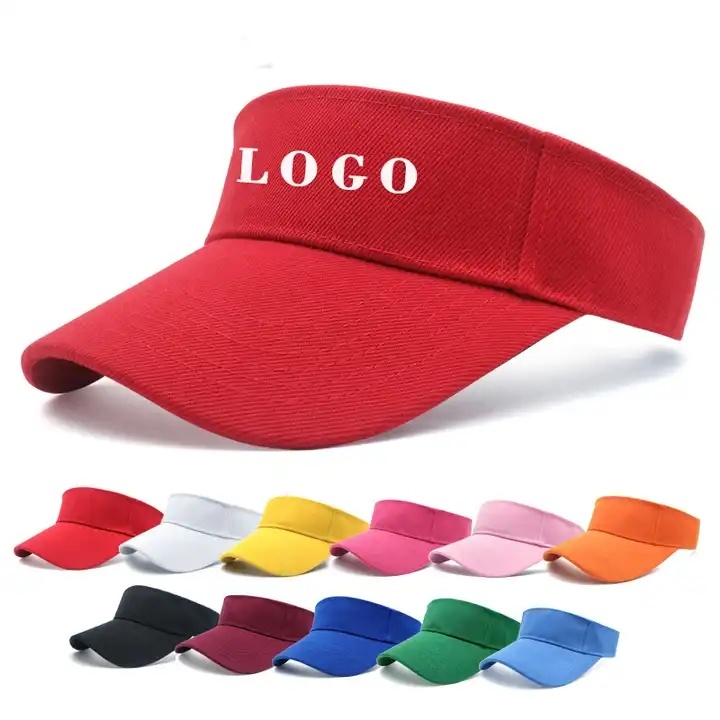 OEM Custom High Quality Adjustable Embroidery Logo Sun Visor | Men & Women Beach Cap