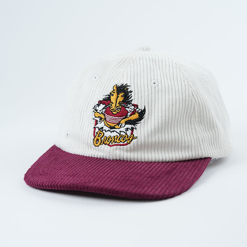 Yukaihe Vintage Corduroy Snapback Cap - Fashion Embroidery Style Cap