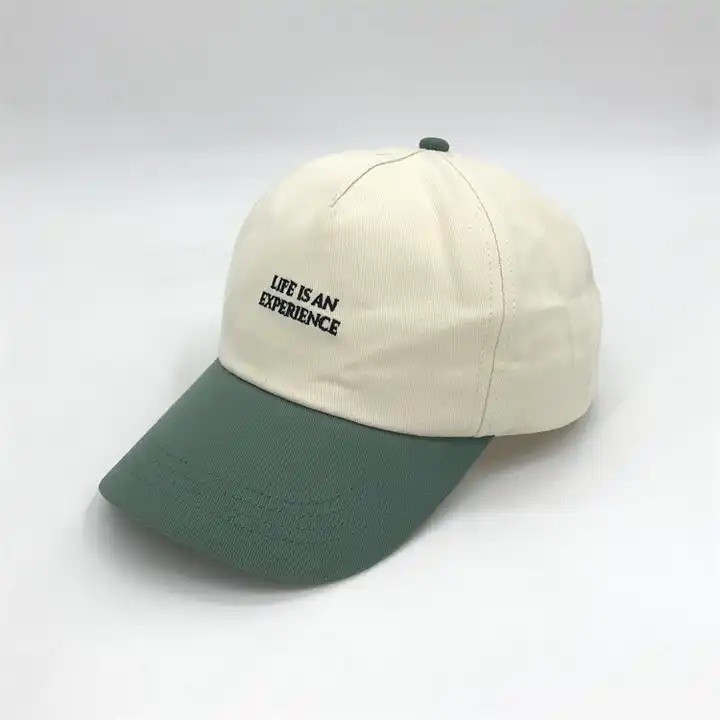 Custom Curved Brim 5 Panel Dad Hat | 100% Cotton Unstructured Cap with Embroidery