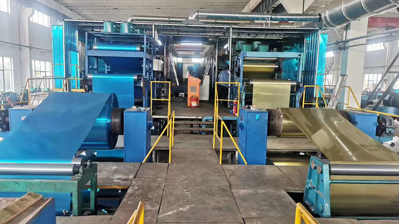 Hydrophilic aluminum foil production line