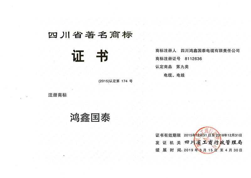 省著名商標