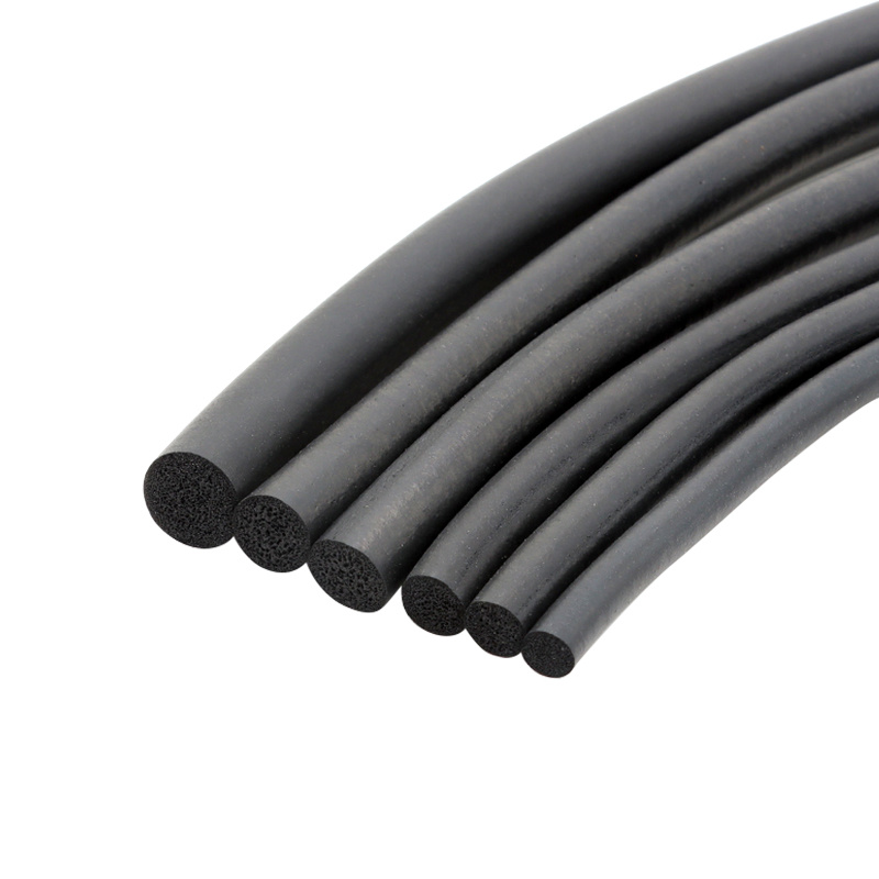 NBR Circular Foam Sealing Strip High elastic anti-aging round sealing strip Anti-aging nitrile foam round sealing strip