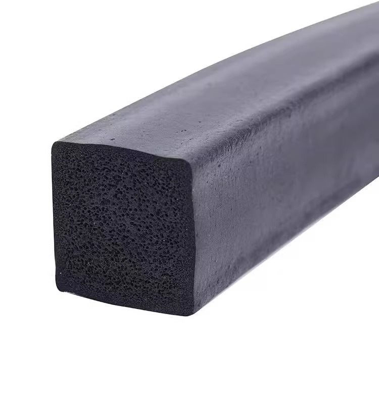 EPDM Foam Weather Strip Black square flat strip High Quality Black EPDM Foam Sealing Strip