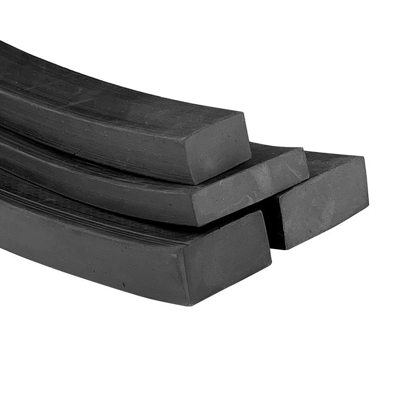 soild square strips Anti-collision sealing strip wear-resistant solid flat rubber seal strip Dense square strips