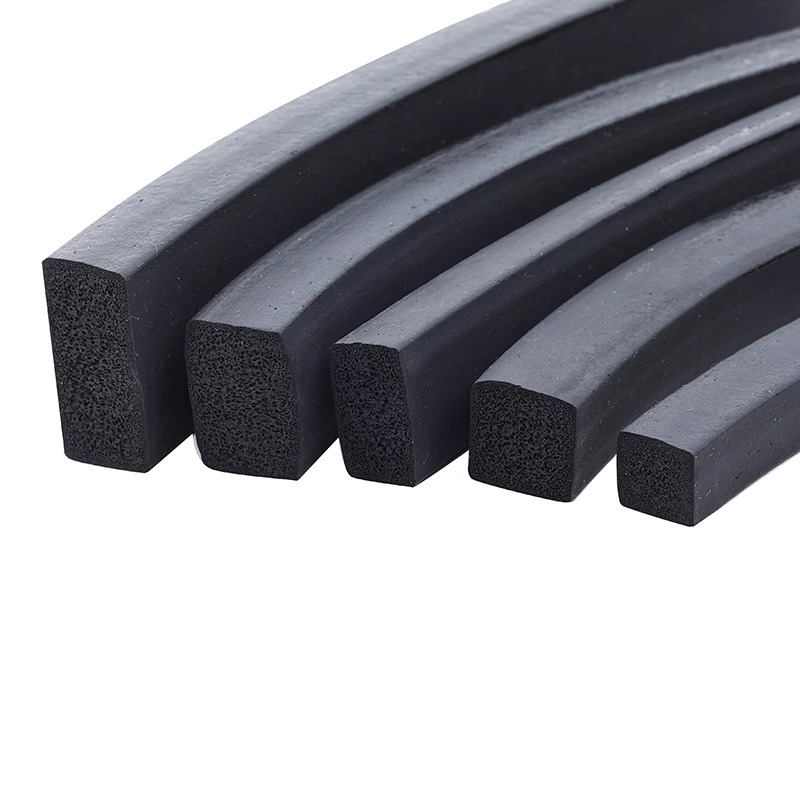 Sound Insulation Rubber Foam Sealing Strip EPDM Anti-Collision Rubber Square Strip