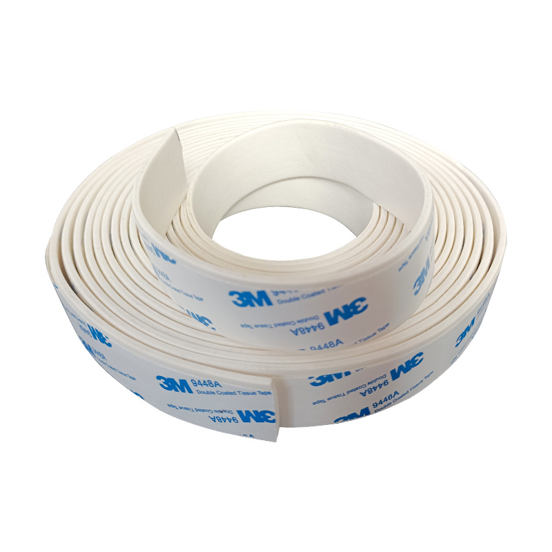 3m adhesive tape 3m sponge self-adhesive waterproof strip with 3M adhesive white silicone foam sealing strip