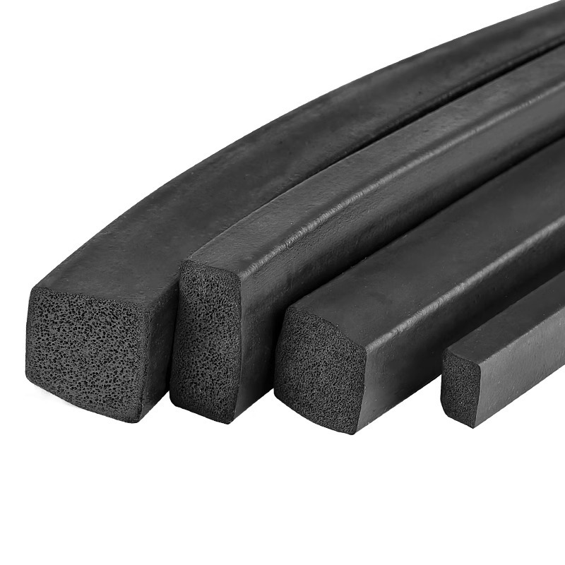 Marine electrical cabinet rubber strip Rectangular Square Sponge Rubber Weather Strip