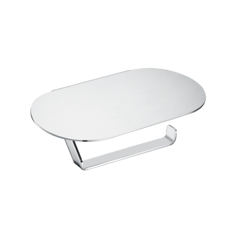 Roll holder with shelf