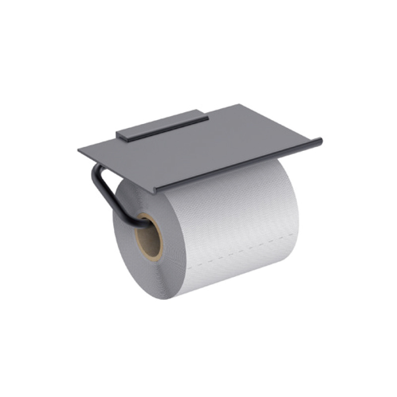 Roll holder with shelf