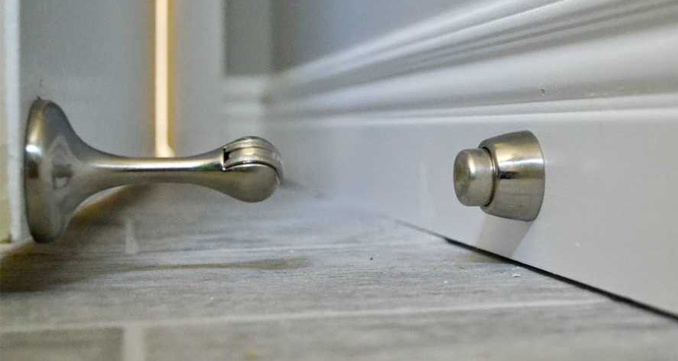 Magnetic door stopper