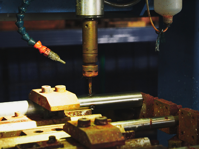 Drilling with milling machine