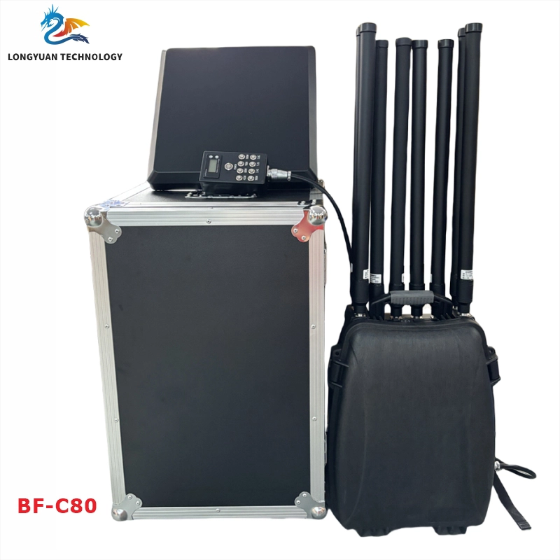 6-8 channel anti-drones plastic backpack