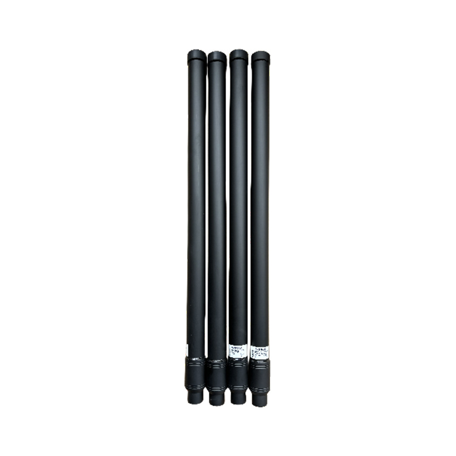 Omnidirectional fiberglass antenna jammer drone