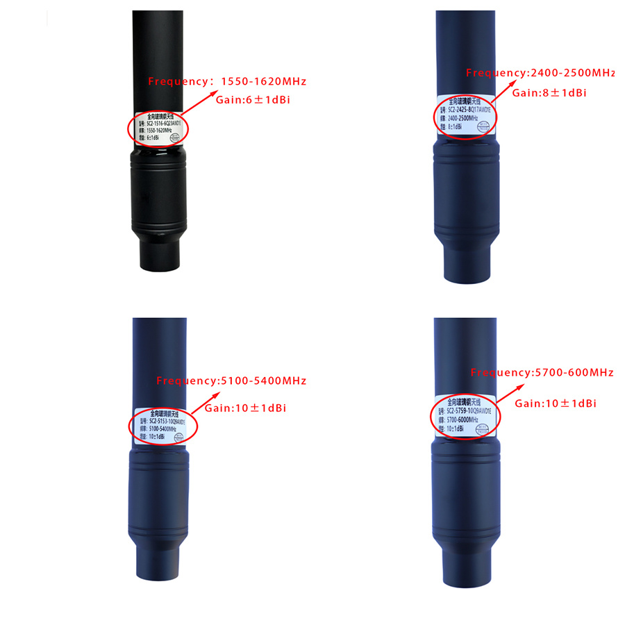 Omnidirectional fiberglass antenna jammer drone
