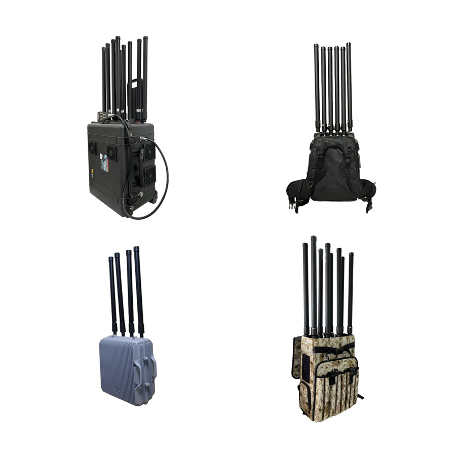 Omnidirectional fiberglass antenna jammer drone