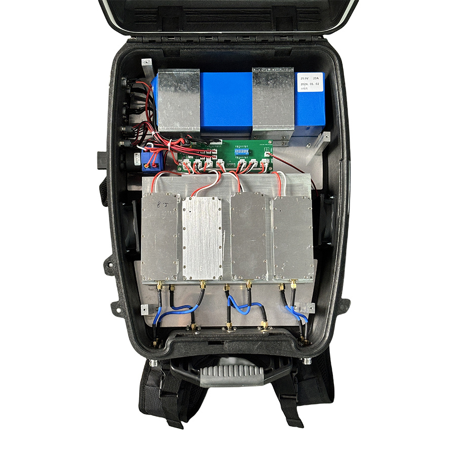 6-8 channel anti-drones plastic backpack