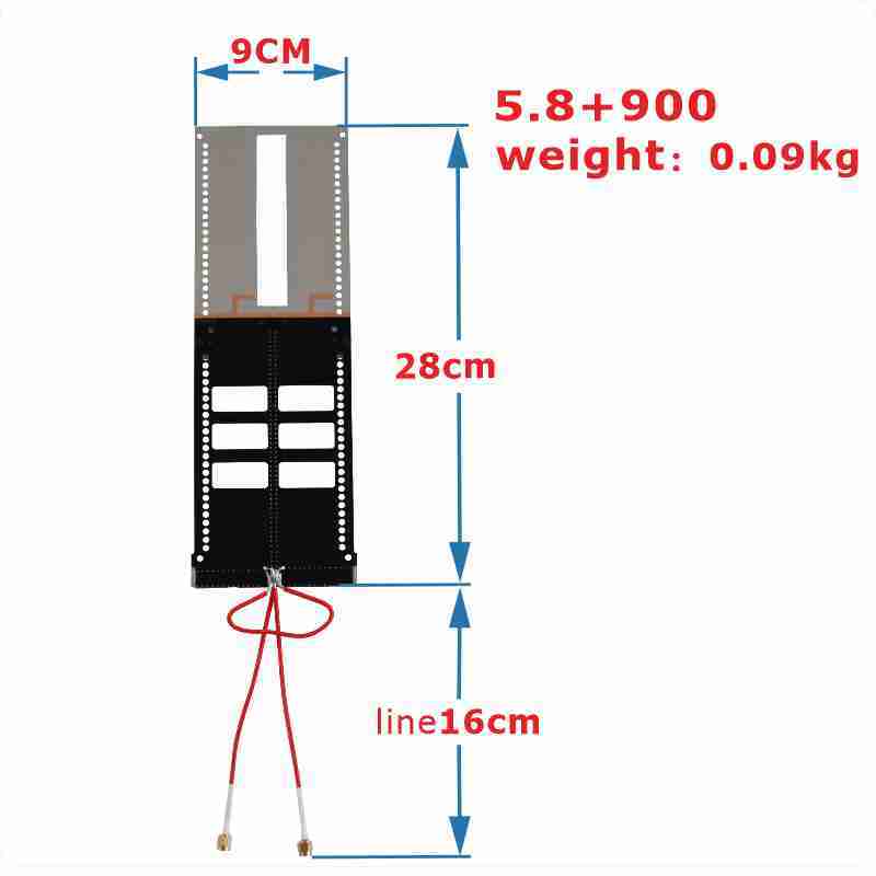 2.4G +1.5Gjammer drone  PCB Antenna