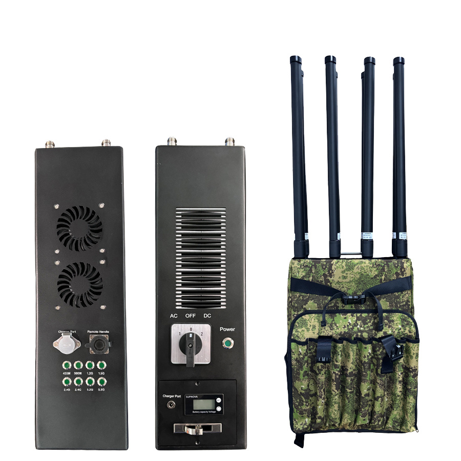 Camouflage Drone Backpack with 8 Jamming Ways