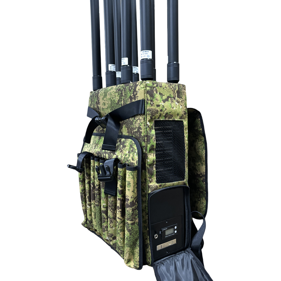 Camouflage Drone Backpack with 8 Jamming Ways