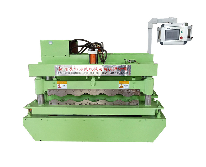 828 Steel tile forming glazed machine self lock roofing sheet making machine