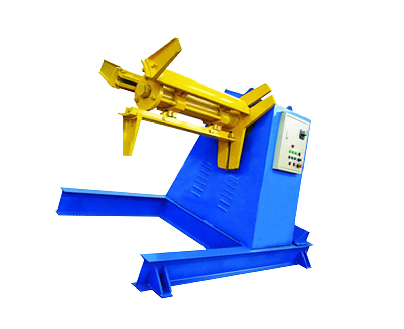 Automatic sheet metal unwinding machine for rewinding Automatic sheet metal unwinding machine for rewinding