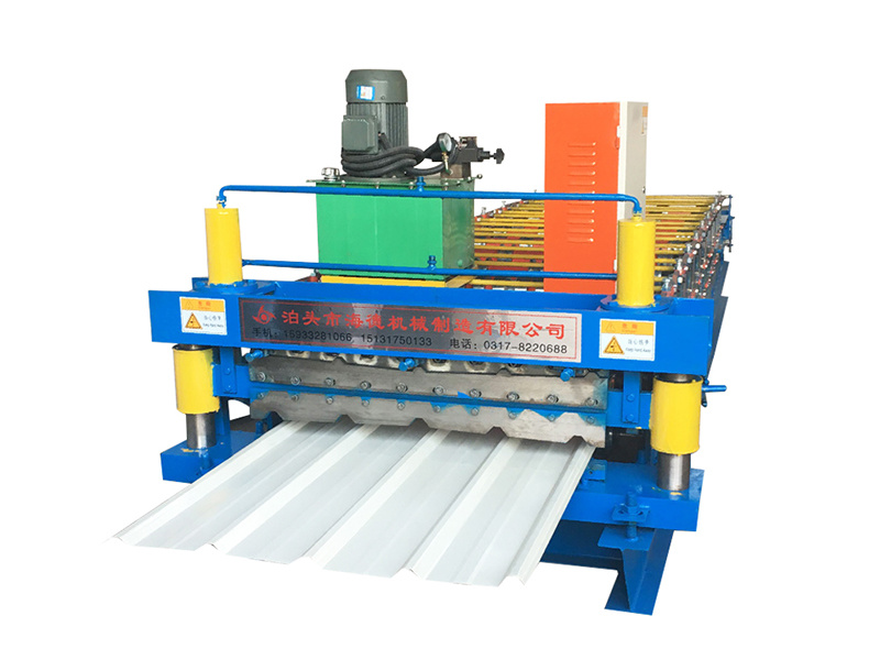 840 900 Galvanized Automatic Double Layer Steel Tile Panel Roll Making Forming Machine