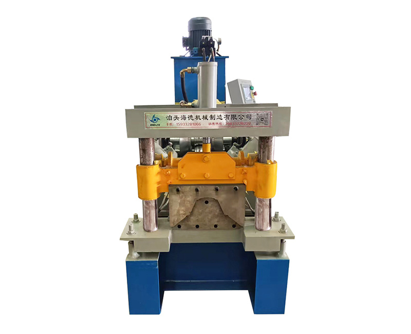 Automatic colored steel metal ridge cap tile roll forming machine