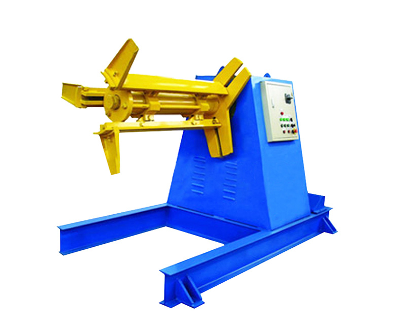 Automatic sheet metal unwinding machine for rewinding Automatic sheet metal unwinding machine for rewinding