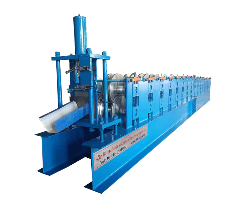 Metal rain gutter steel roll forming making machine Metal rain gutter steel roll forming making machine