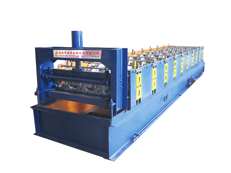 780 Profiled Steel Sheet Concrete Slab Plate Floor Decking Panel Roll Forming Machine