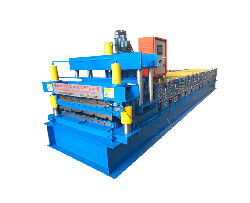 800 900 Double layer trapezoidal roof press making machine roll forming machinery