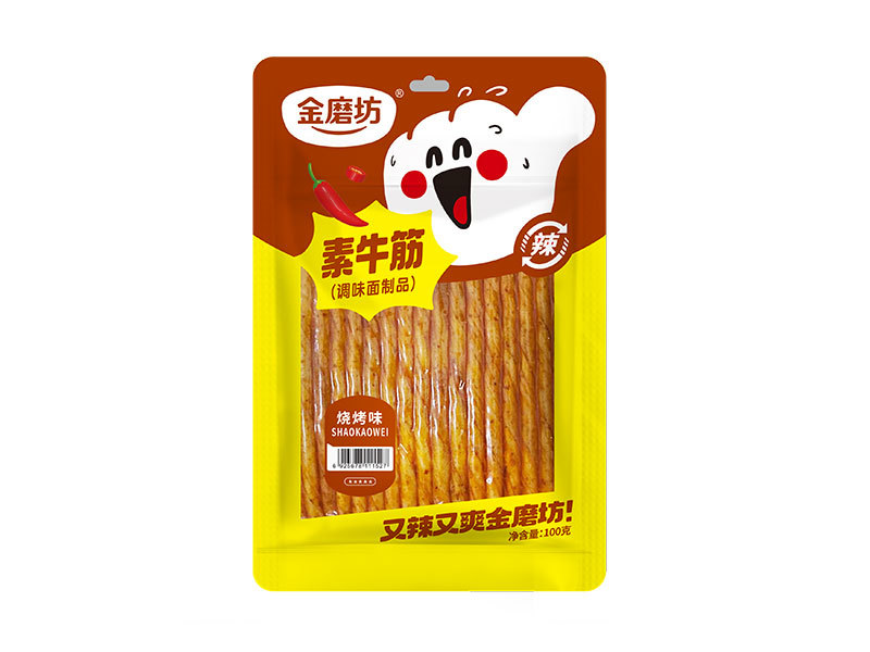 Vegetable beef tendon (barbecue flavor) 100g