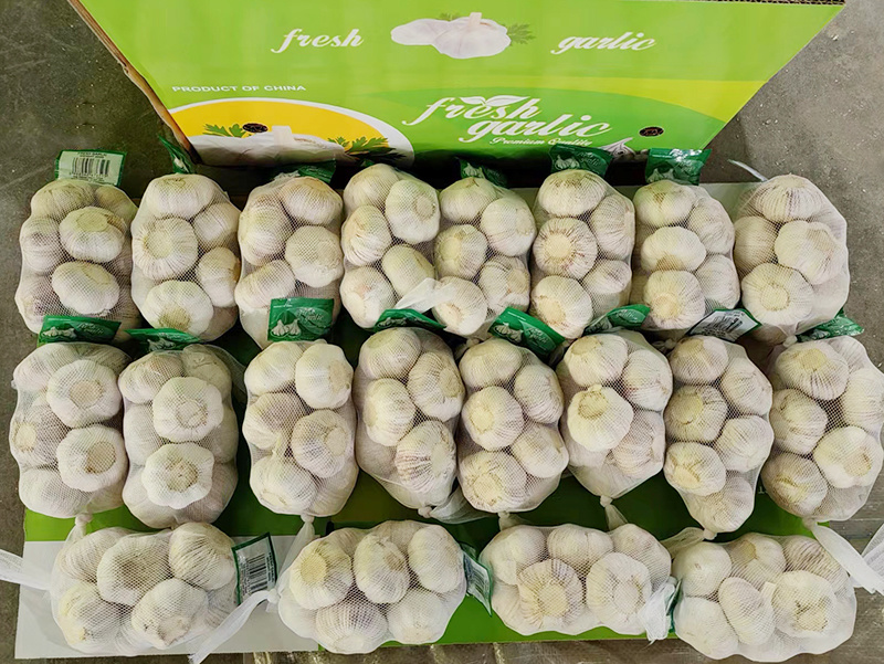 Pure white garlic