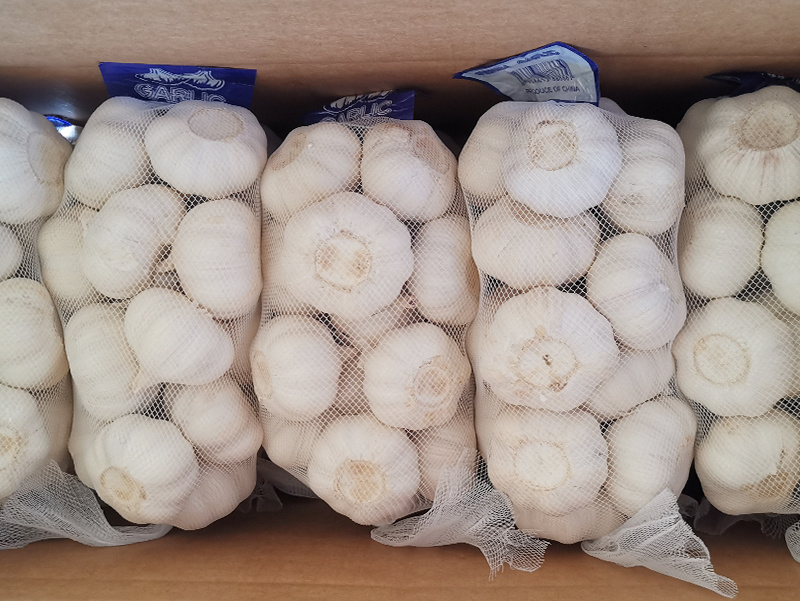 Pure white garlic